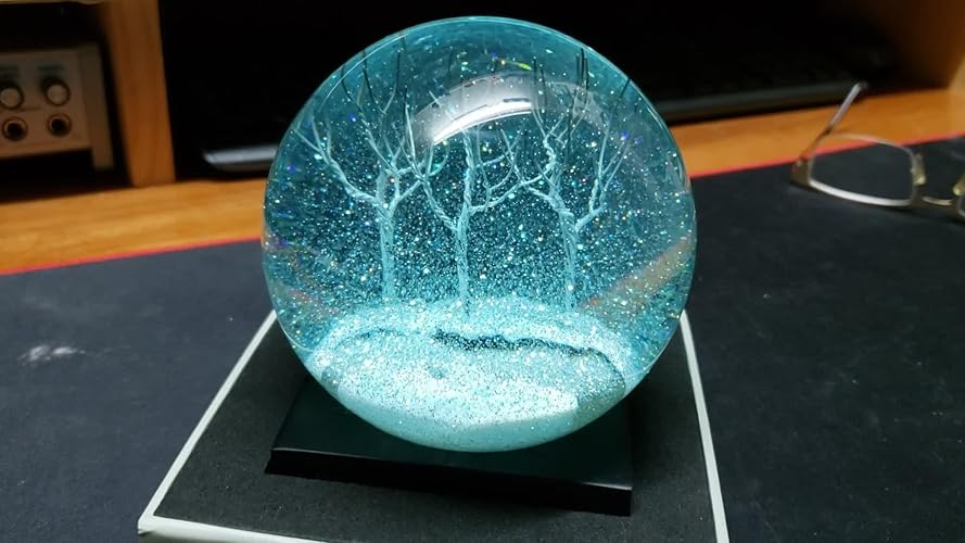 Amazon.co.jp: CoolSnowGlobes スノードーム 四季 ブルー